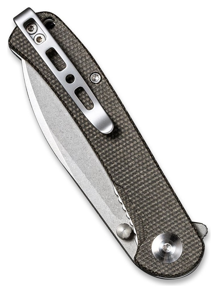 Ніж складаний кишеньковий Sencut Scepter, (7.5 см) 9Cr18MoV / Micarta сірий, укр, укр