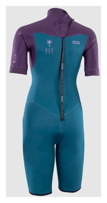 Гидрокостюм ION (48233-4520) Wetsuit Element 2/2 Shorty SS Back Zip women 2025