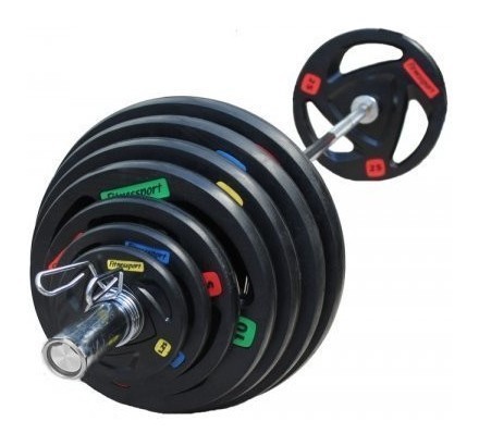 Комплект RN High Quality лава для жима + штанга профессиональная резиновая 100 кг