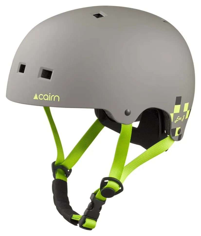 Cairn велошолом Eon Jr mat khaki-lemon 53-55 (53-55)