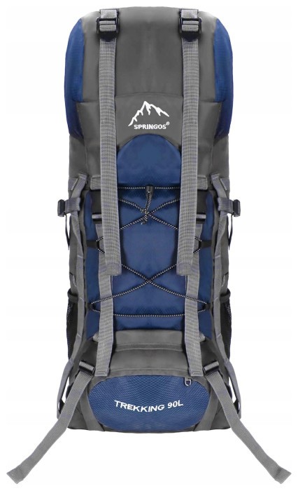 Туристический рюкзак Springos 90 л CS0130 Navy Blue/Grey