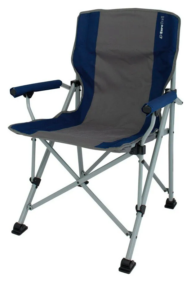 Cтілець туристичний Eurotrail BOLZANO Grey/navy (ETCF1081) (52x43x74 см royal blue/black)