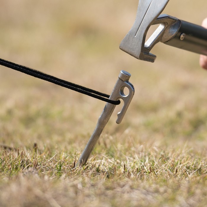 Кілок стальний Naturehike NH19PJ014, 30 см, сірий