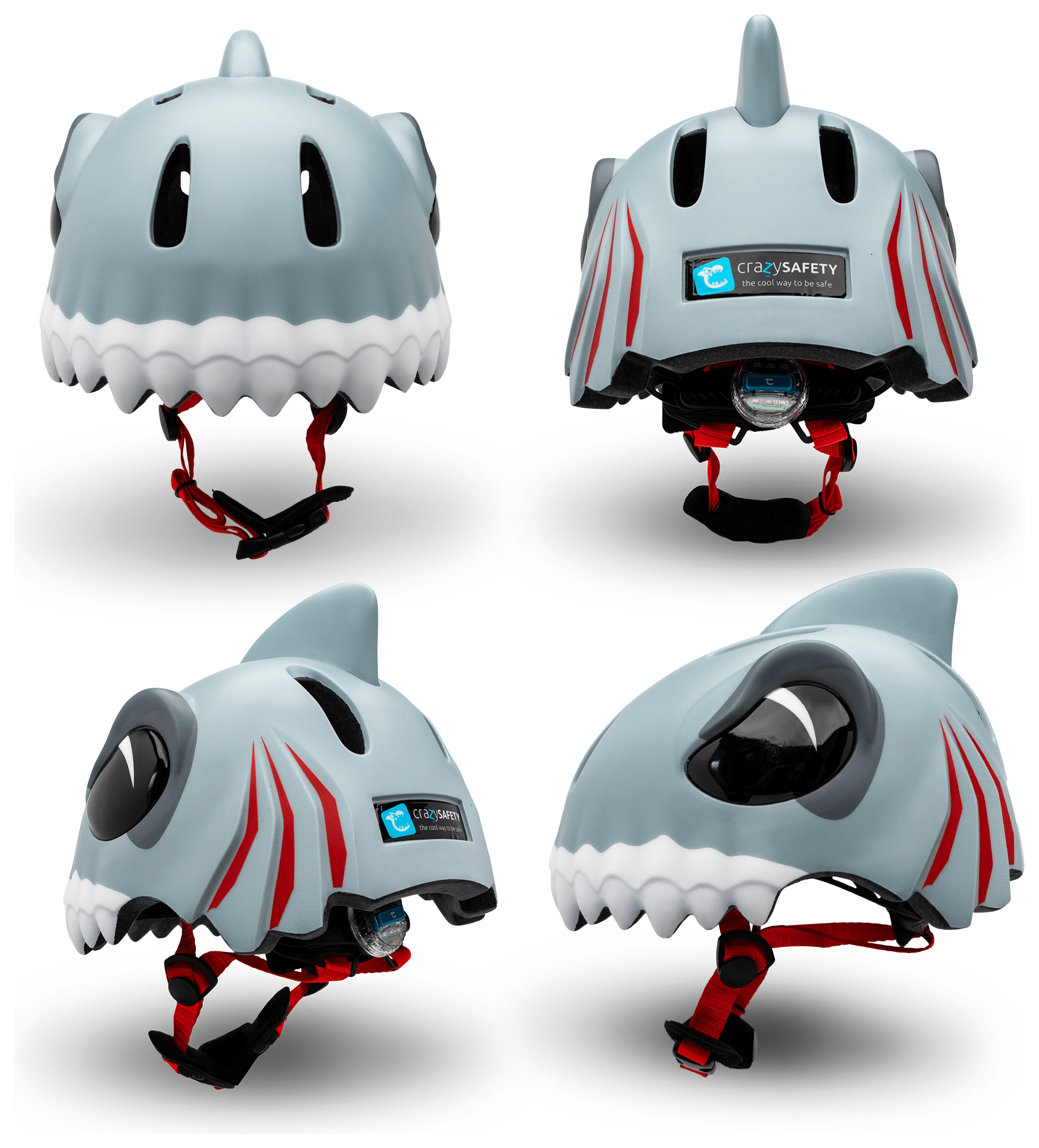 Шолом Crazy Safety Grey Shark