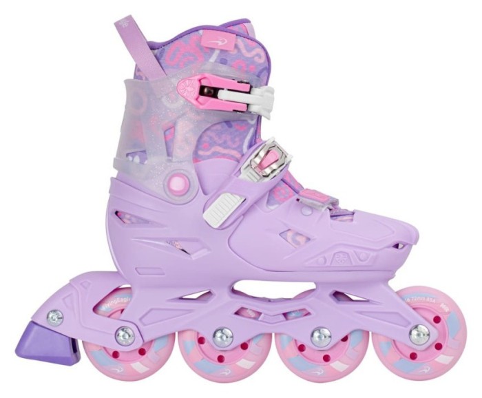 Дитячі розсувні ролики Flying Eagle S3 Cosmo рожеві, укр, укр