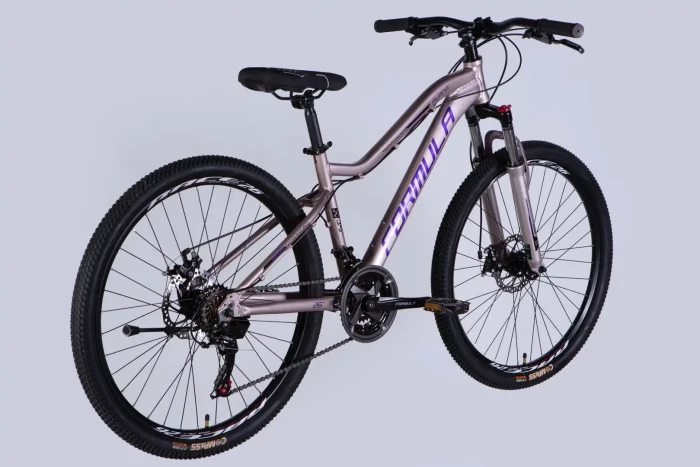 Велосипед AL 26" Formula ALPINA DD FR рама-15" серебристо-фиолетовый 2026