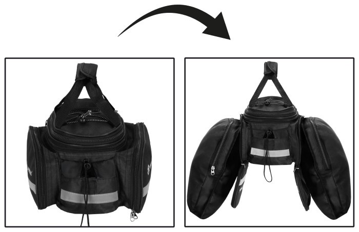 Сумка-штаны велосипедная Springos 8 л BA0091 Black