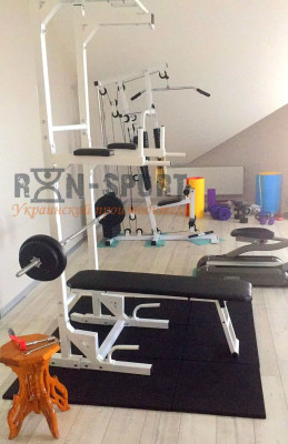 Комплекс (5в1) 50х50 мм - Лава для жиму, турнік, прес, бруси