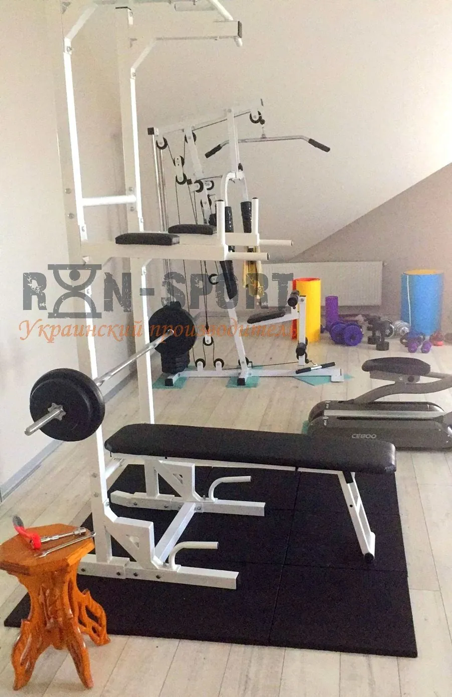 Комплекс (5в1) 50х50 мм - Лава для жиму, турнік, прес, бруси (RNS_ST5in1)