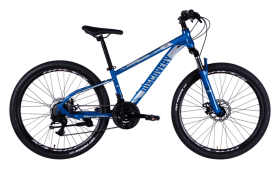 Велосипед ST 26" Discovery TREK DD FR рама-13" сине-серебристый 2025