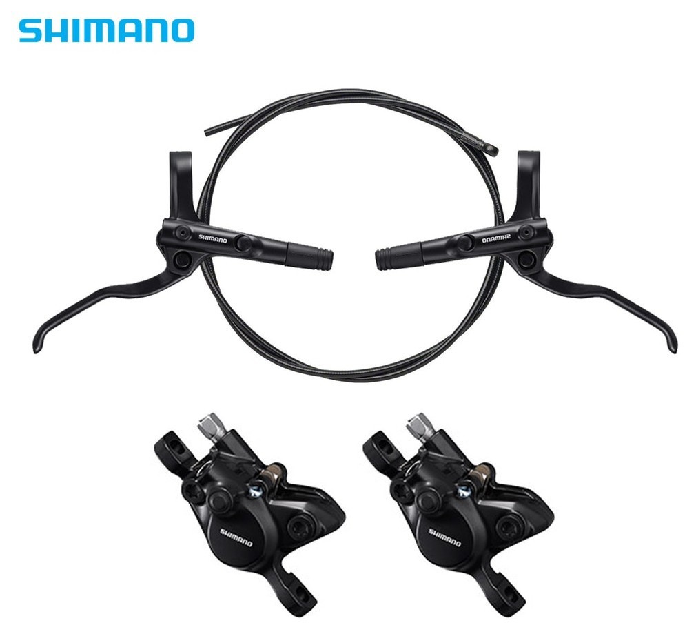 Тормоза диск. гидравл. SHIMANO BR-MT200 пер.850/зад.1450мм комплект с роторами 160мм