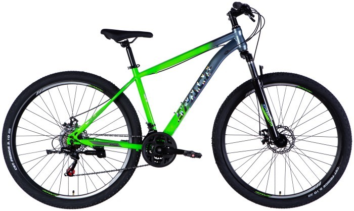 Велосипед ST 29" SPACE MARS DD FR рама-18" зелено-сріблястий 2025, укр, укр