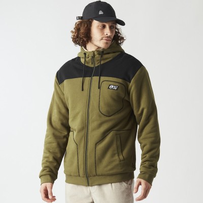 Picture Organic женская толстовка Basement Plush Zip tobacco L