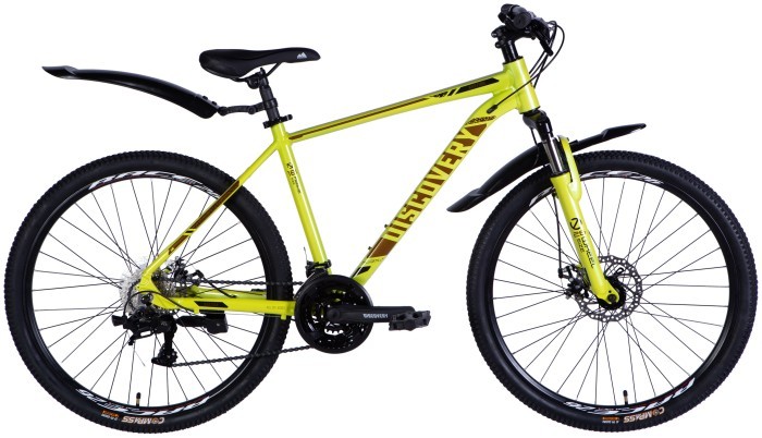Велосипед AL 26" Discovery BASTION DD CS рама-18" желтый 2025