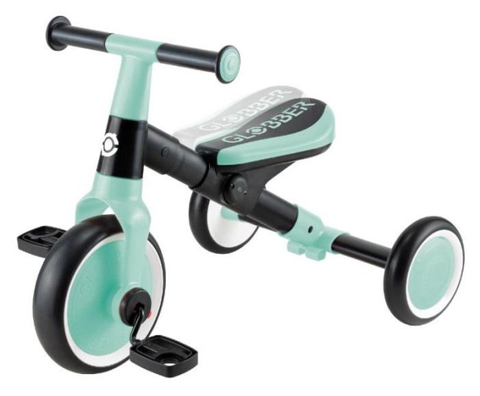 Велосипед дитячий GLOBBER серії LEARNING TRIKE 2в1, м'ятний, до 20кг, 3 колеса, укр, укр