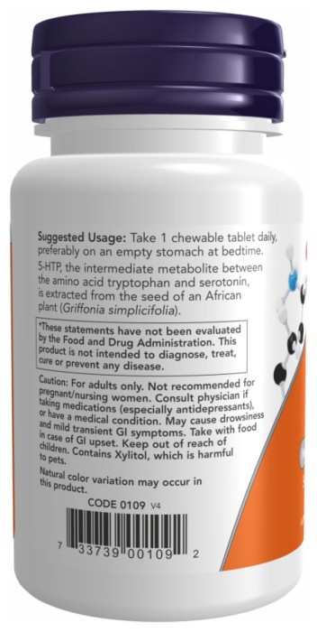 5-HTP 100mg Chewable Lozenges - 90 tabs
