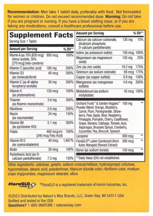 Men's 50+ Complete Multivitamin - 50 tabs