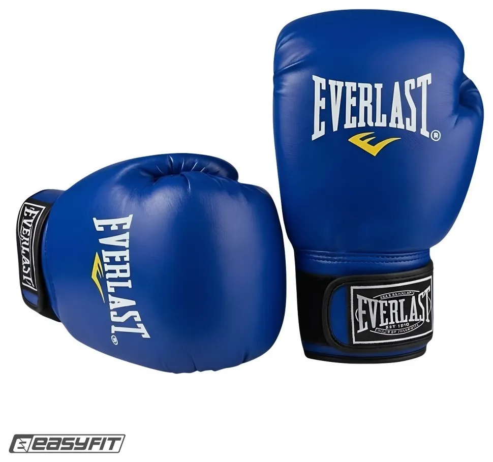 Боксерські рукавички Everlast 8 унцій (8 oz) сині (Синій)