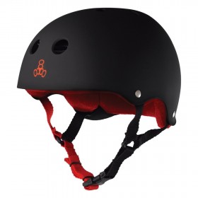 Triple8 Sweatsaver Helmet Black w/Red (XS), Шолом
