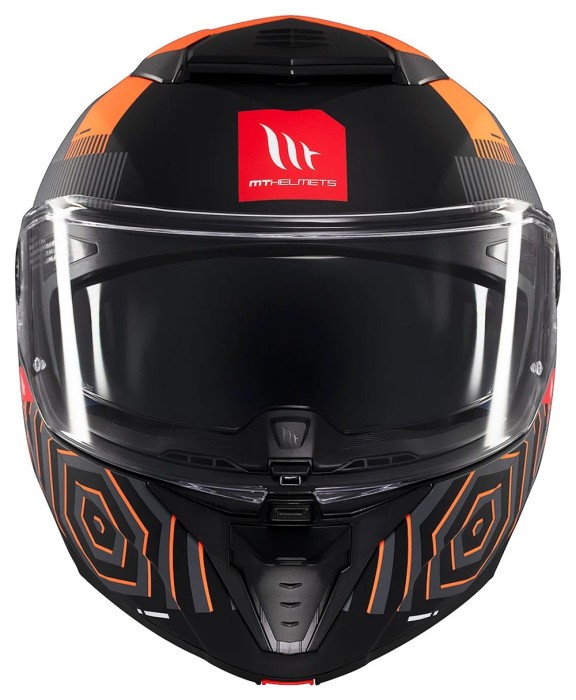 Мотошолом MT ATOM 2 SV STRANGE C4 Matt Orange