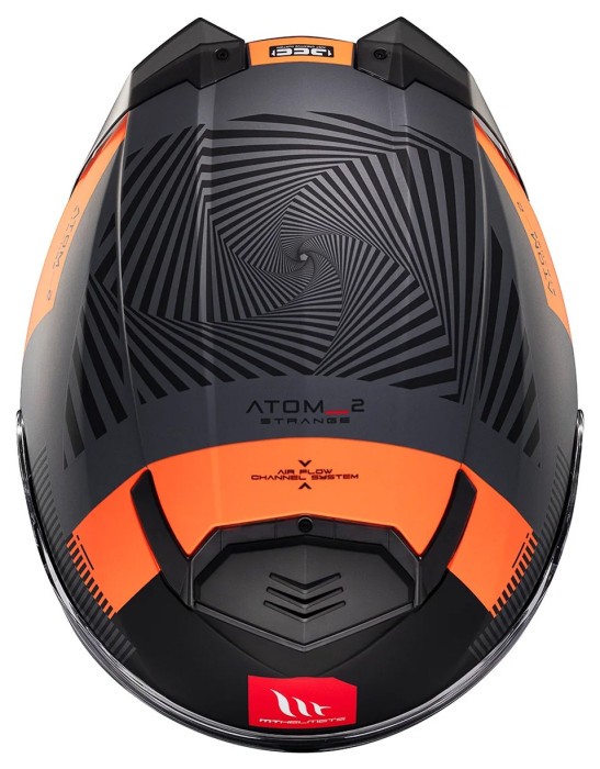 Мотошолом MT ATOM 2 SV STRANGE C4 Matt Orange