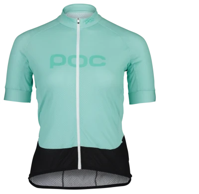 Джерси женское POC W's Essential Road Logo Jersey, Lt Fluorite Green/Fluorite Green, L