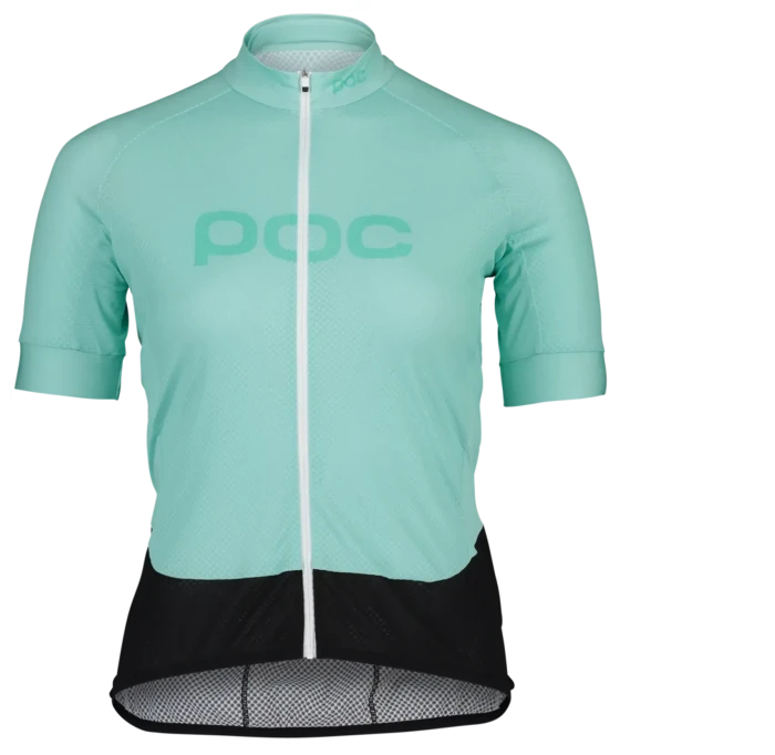 Джерсі жіноче POC W's Essential Road Logo jersey, Lt Fluorite Green/Fluorite Green, L