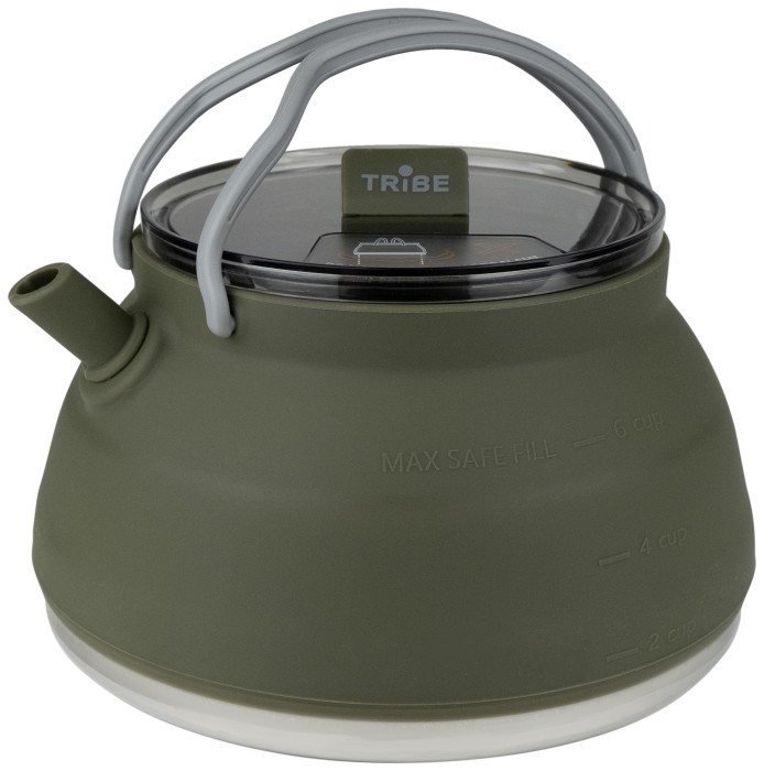 Чайник Tribe Collapsible Kettle 1,5 л силіконовий T-FF-0026, olive, укр, укр