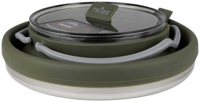 Чайник Tribe Collapsible Kettle 1,5 л силіконовий T-FF-0026, olive
