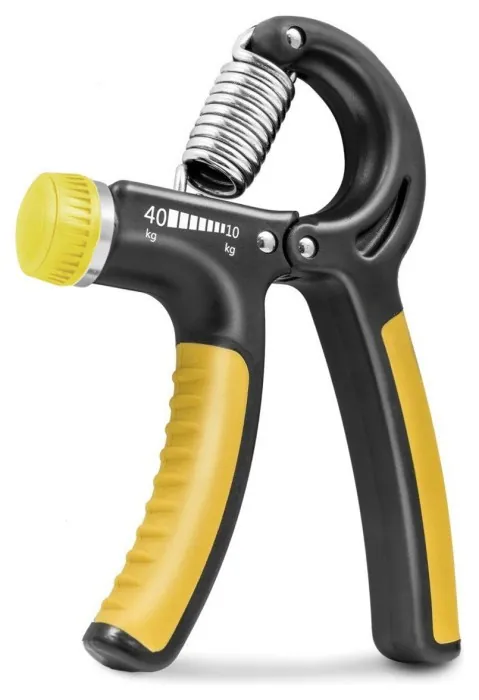 Эспандер кистевой PowerPlay PP-4323 с регулируемой нагрузкой 10-40 кг. Strength Grip Черно-желтый