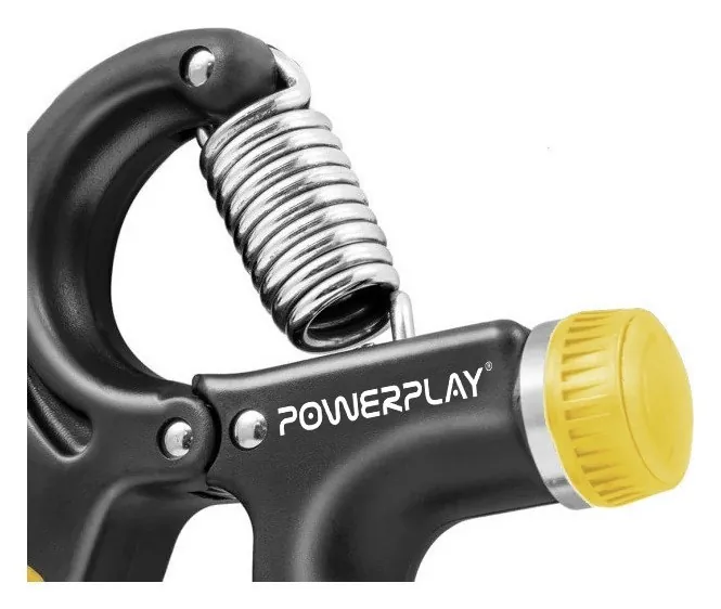Эспандер кистевой PowerPlay PP-4323 с регулируемой нагрузкой 10-40 кг. Strength Grip Черно-желтый