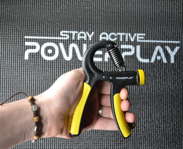 Эспандер кистевой PowerPlay PP-4323 с регулируемой нагрузкой 10-40 кг. Strength Grip Черно-желтый