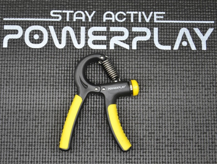 Эспандер кистевой PowerPlay PP-4323 с регулируемой нагрузкой 10-40 кг. Strength Grip Черно-желтый