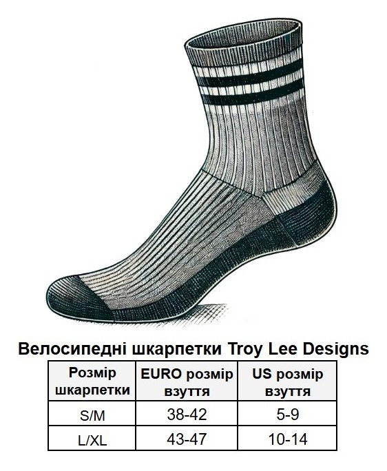 Носки TLD MENS PERFORMANCE SOCKS; PEACE & WHEELIES [COBALT] S/M