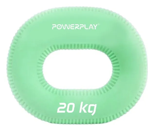 Еспандер кистьовий силіконовий PowerPlay PP-4336 Hand Grip Medium 20 кг. Зелений (PP_PP_4336_Green_20kg)