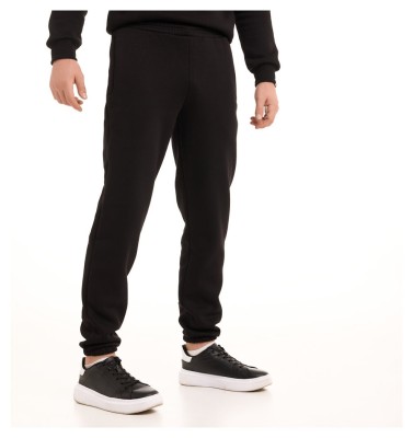 Мужские брюки джогеры с карманами черные Pobedov 007 ЗИМА