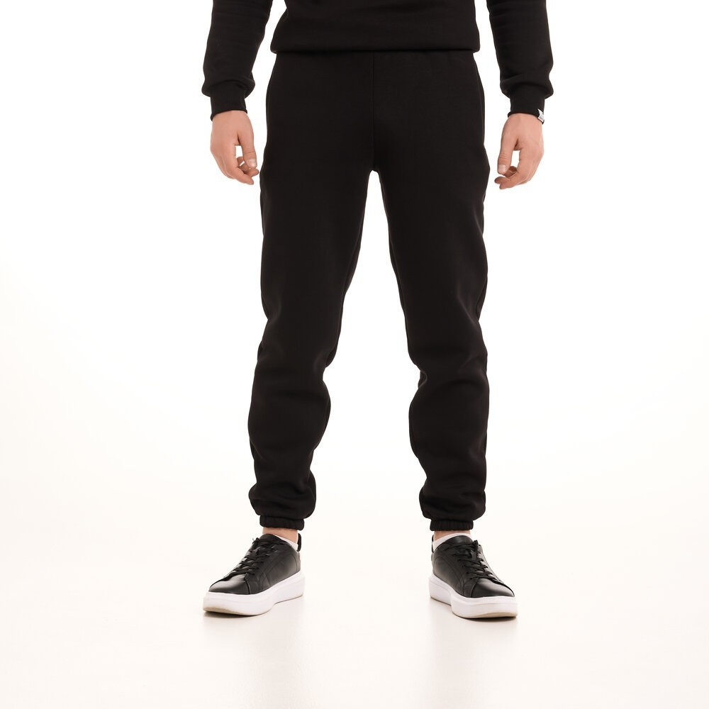 Чоловічі штани джогери з кишенями чорні Pobedov 007 ЗИМА, укр, укр