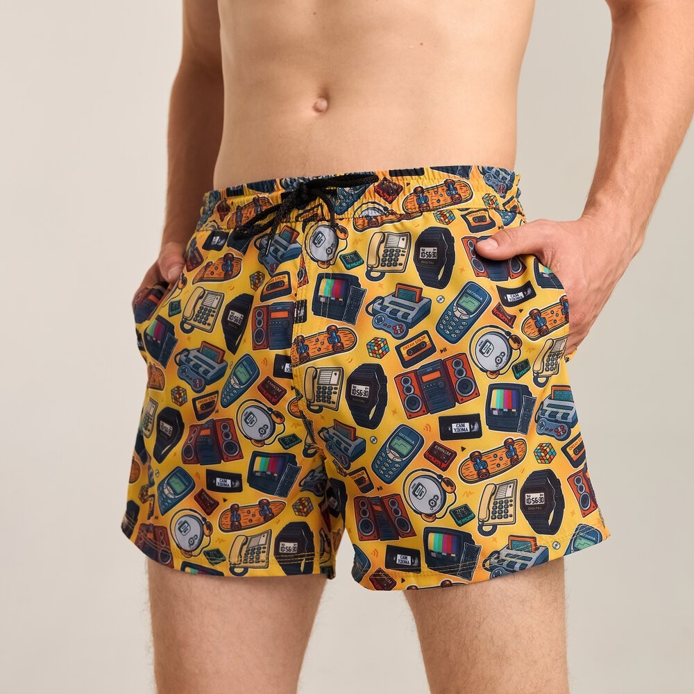 Принтовані чоловічі шорти для плавання Pobedov Pool day Patern, укр, укр