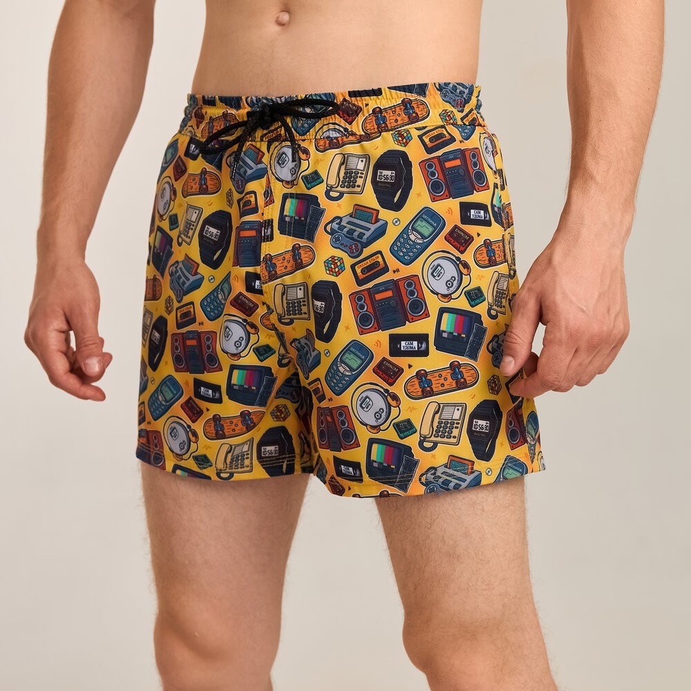 Принтовані чоловічі шорти для плавання Pobedov Pool day Patern, укр, укр