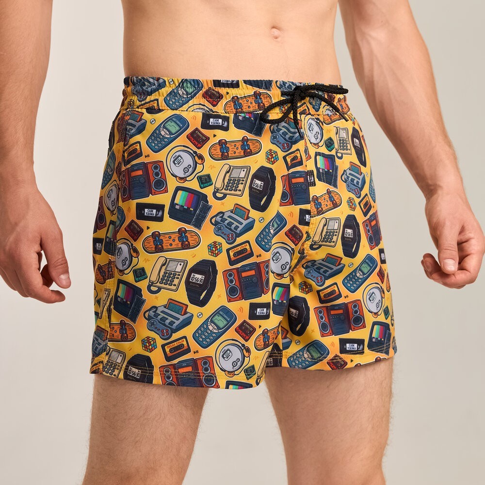 Принтовані чоловічі шорти для плавання Pobedov Pool day Patern, укр, укр