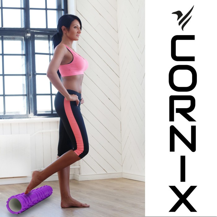 Масажний ролик Cornix EVA 45 x 14 см (валик, роллер) XR-0042 Violet