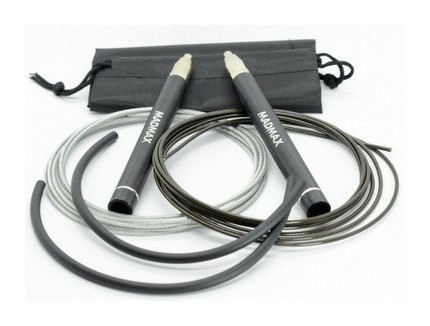 Скакалка швидкісна на підшипниках алюмінієва MadMax MFA-286 Speed jump rope Black