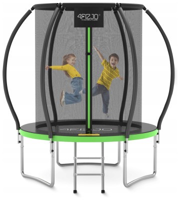 Батут із внутрішньою сіткою 4FIZJO PRO 6FT 183 см Black/Green (P-5907739319234)
