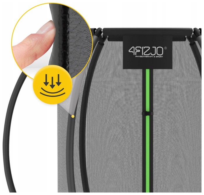 Батут с внутренней сеткой 4FIZJO PRO 6FT 183 см Black/Green (P-5907739319234)