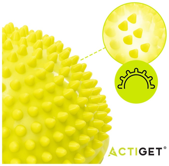 Півсфера масажна балансувальна Actiget Balance Pad 16 см 2 шт масажер для ніг, стоп ACT0118 Yellow