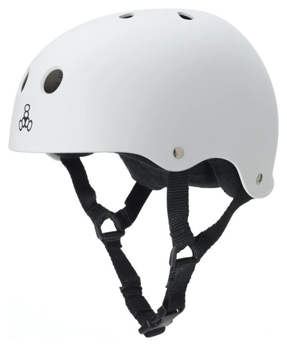 Шолом Triple8 The Heed White Rubber (XXL)