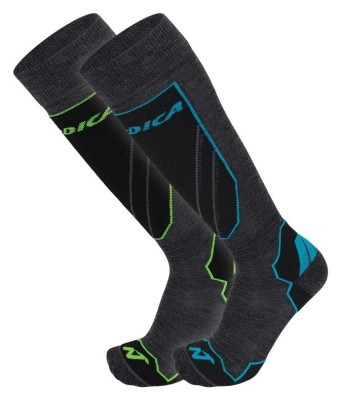 Носки чоловічі для туризму Nordica UNI 2 PACK NEW 39-41 Grey/neon green+grey/blue (15626)