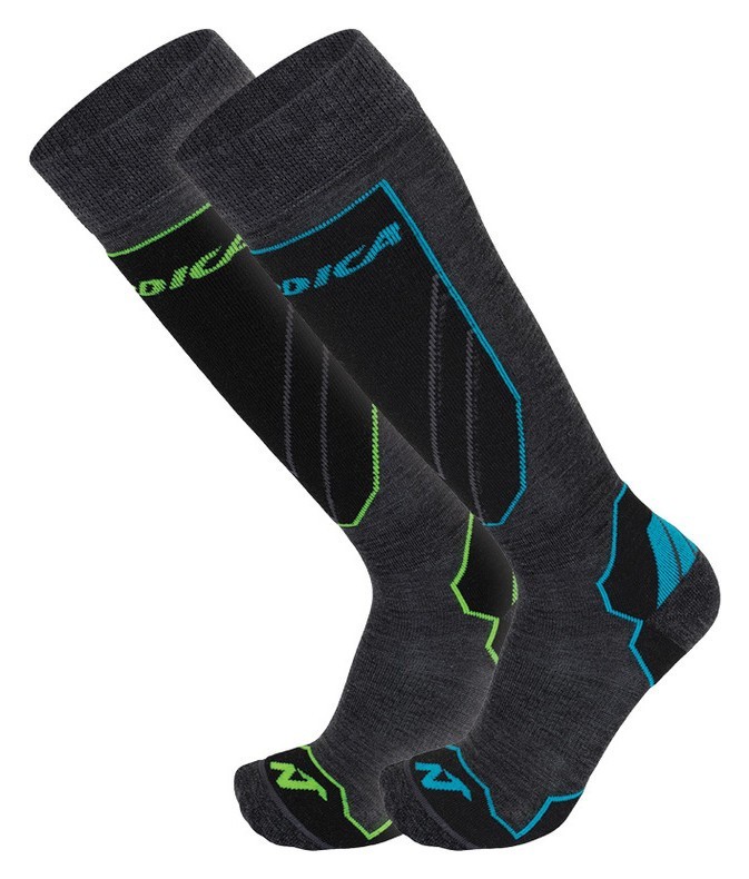 Носки чоловічі для туризму Nordica UNI 2 PACK NEW 39-41 Grey/neon green+grey/blue (15626), укр, укр