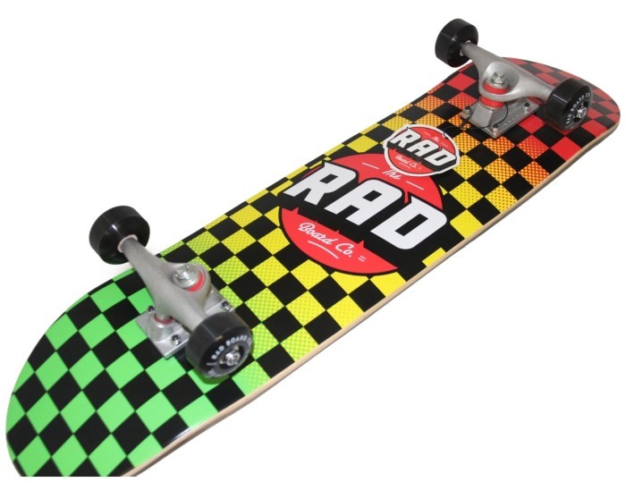 Скейтборд RAD Checkers 7,5" Rasta Fade