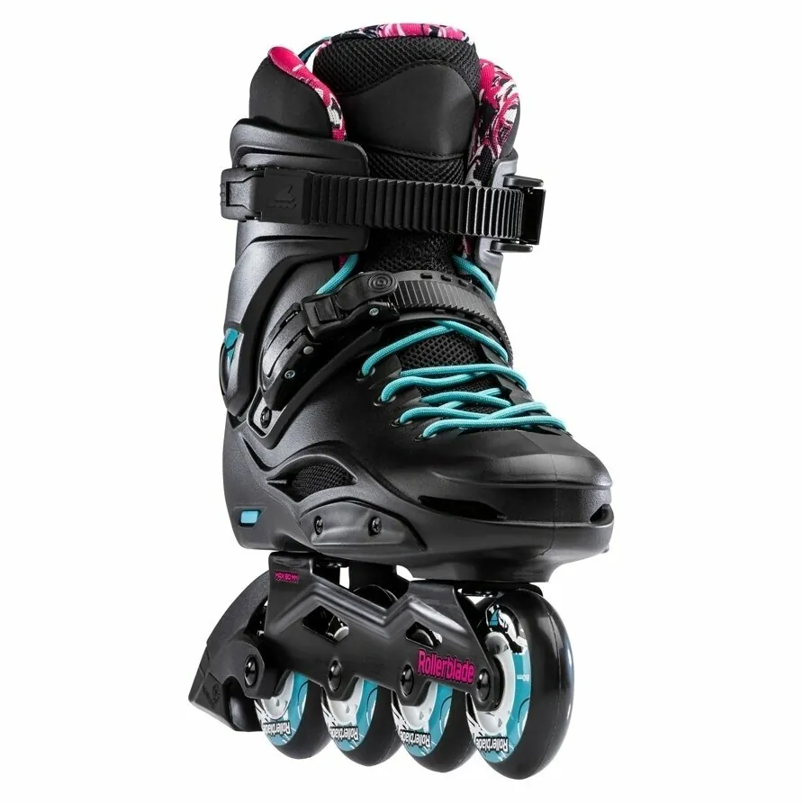 Ролики Rollerblade Cruiser для жінок Black Aqua (Чорно-бірюзовий, 39)